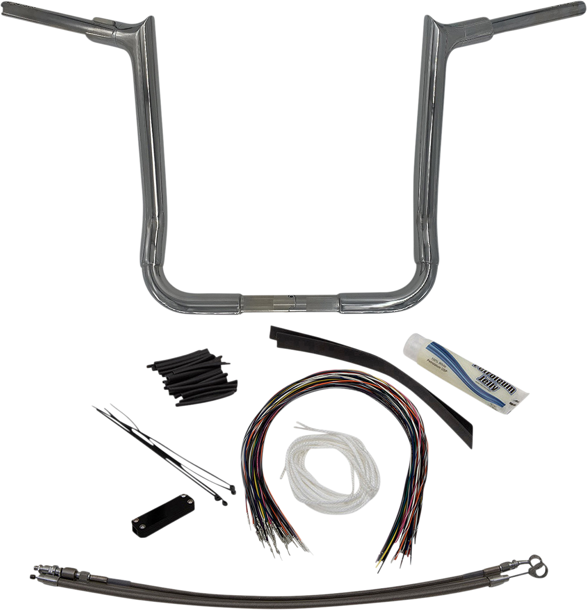 FAT BAGGERS INC. Handlebar Kit - Pointed Top - 16" - Chrome 809116