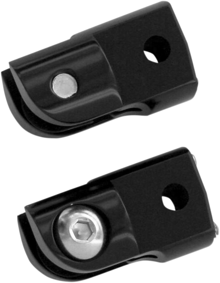 ACCUTRONIX Rear Footpeg Adapter - Black FPMT401-B