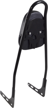 MOTHERWELL One-Piece Sissy Bar - Gloss Black - Skull - With Pad 156T18-GB-SK-WP