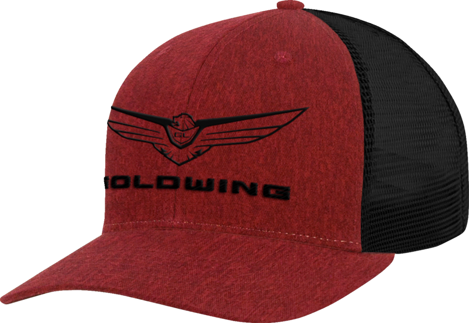 HONDA APPAREL Goldwing Hat - Heather Red/Black NP21A-H2491