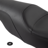 SADDLEMEN Seat - Profiler - Black - Smooth - FLHT 808-07B-047