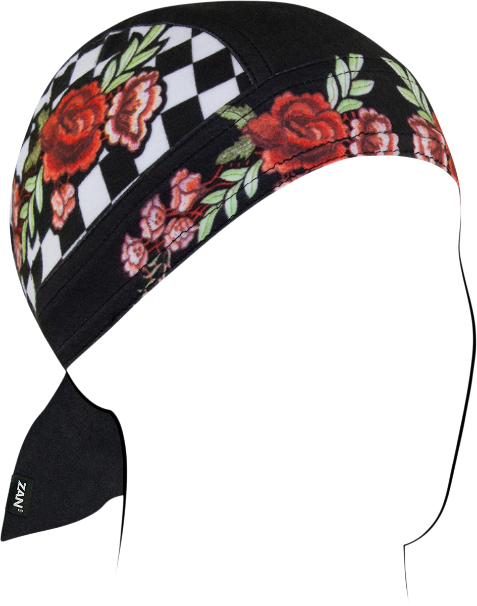 ZAN HEADGEAR Flydanna SportFlex - Checkered Floral ZL421