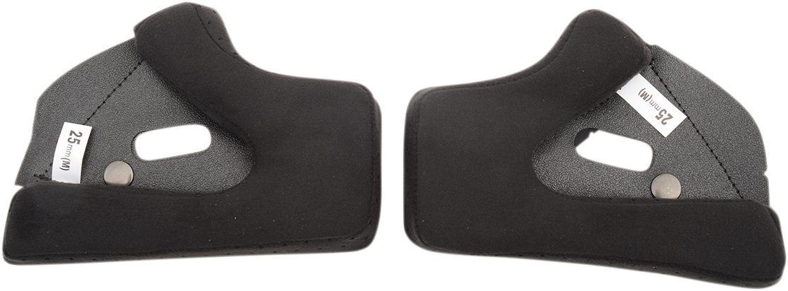 BILTWELL Gringo/Gringo S Cheek Pads - 38 mm CP-GRG-BLK-38