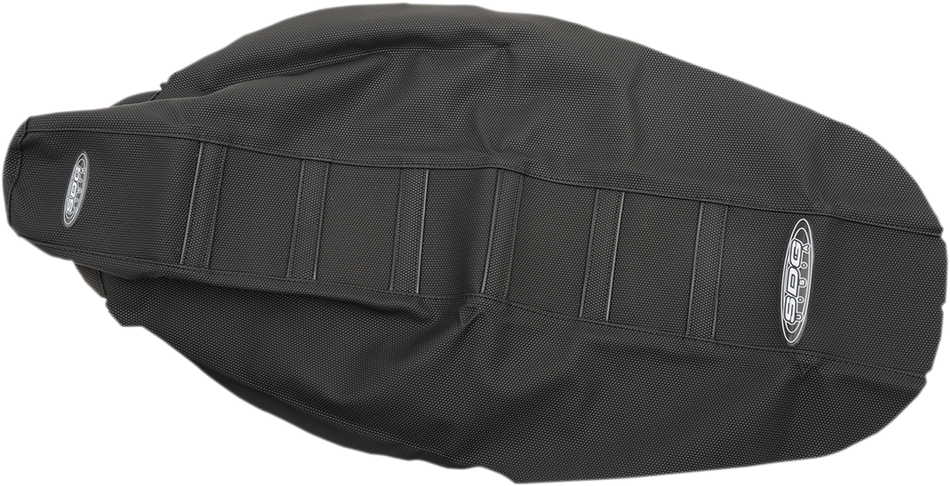 SDG 6-Ribbed Seat Cover - Black Ribs/Black Top/Black Sides 95930