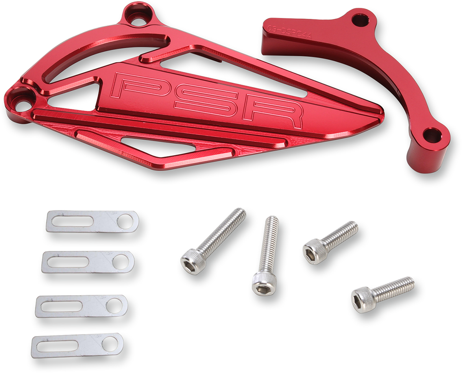 POWERSTANDS RACING Case Saver/Sprocket Cover - Red 03-04153-24