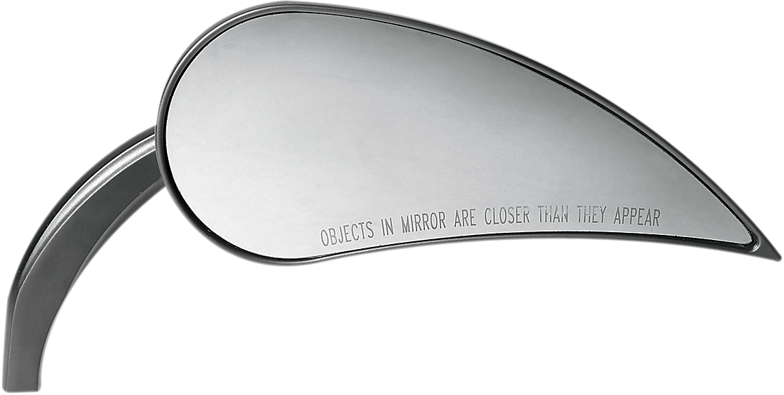 ARLEN NESS Rad III Mirror - Tear Drop - Black - Right 13-093