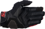 ALPINESTARS Halo-Handschuhe, Schwarz/Weiß/Leuchtend Rot, Größe S, 3504822-1304-S