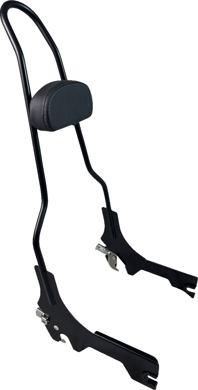 MOTHERWELL Quick Release Sissy Bar - 23" - With Pad - Matt Black MWL-196-18-MB