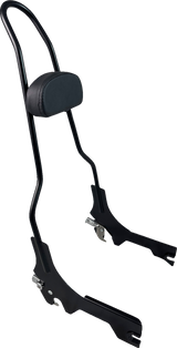 MOTHERWELL Quick Release Sissy Bar - 23" - With Pad - Matt Black MWL-196-18-MB