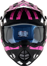 AFX FX-17Y Helmet - Attack - Matte Black/Fuchsia - Large 0111-1413