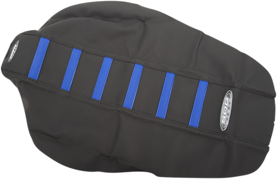 Funda de asiento SDG de 6 nervaduras - Costillas azules/parte superior negra/laterales negros 95956BK 