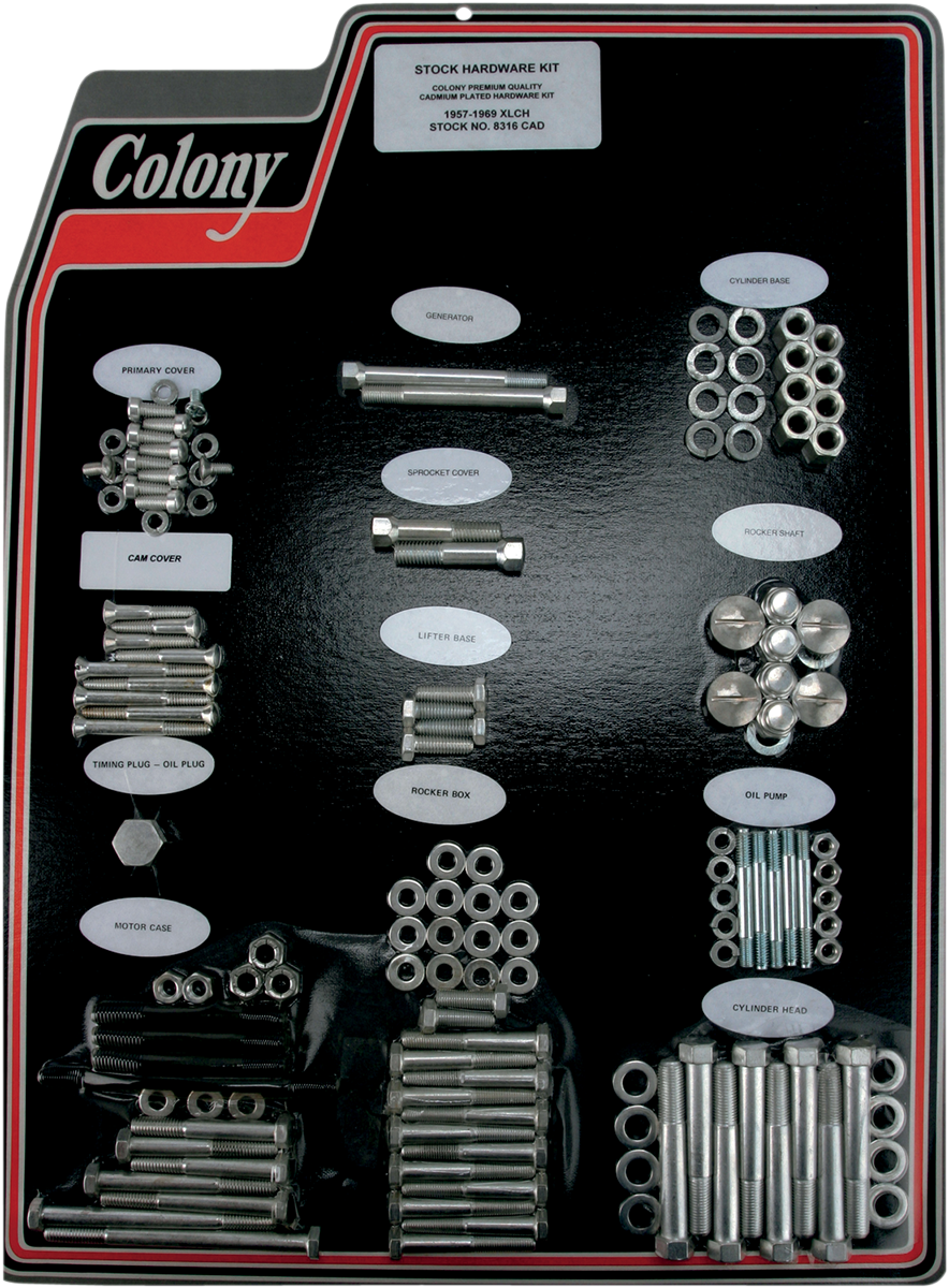 COLONY Hardware Kit - '58-'66 XLCH 8316 CAD