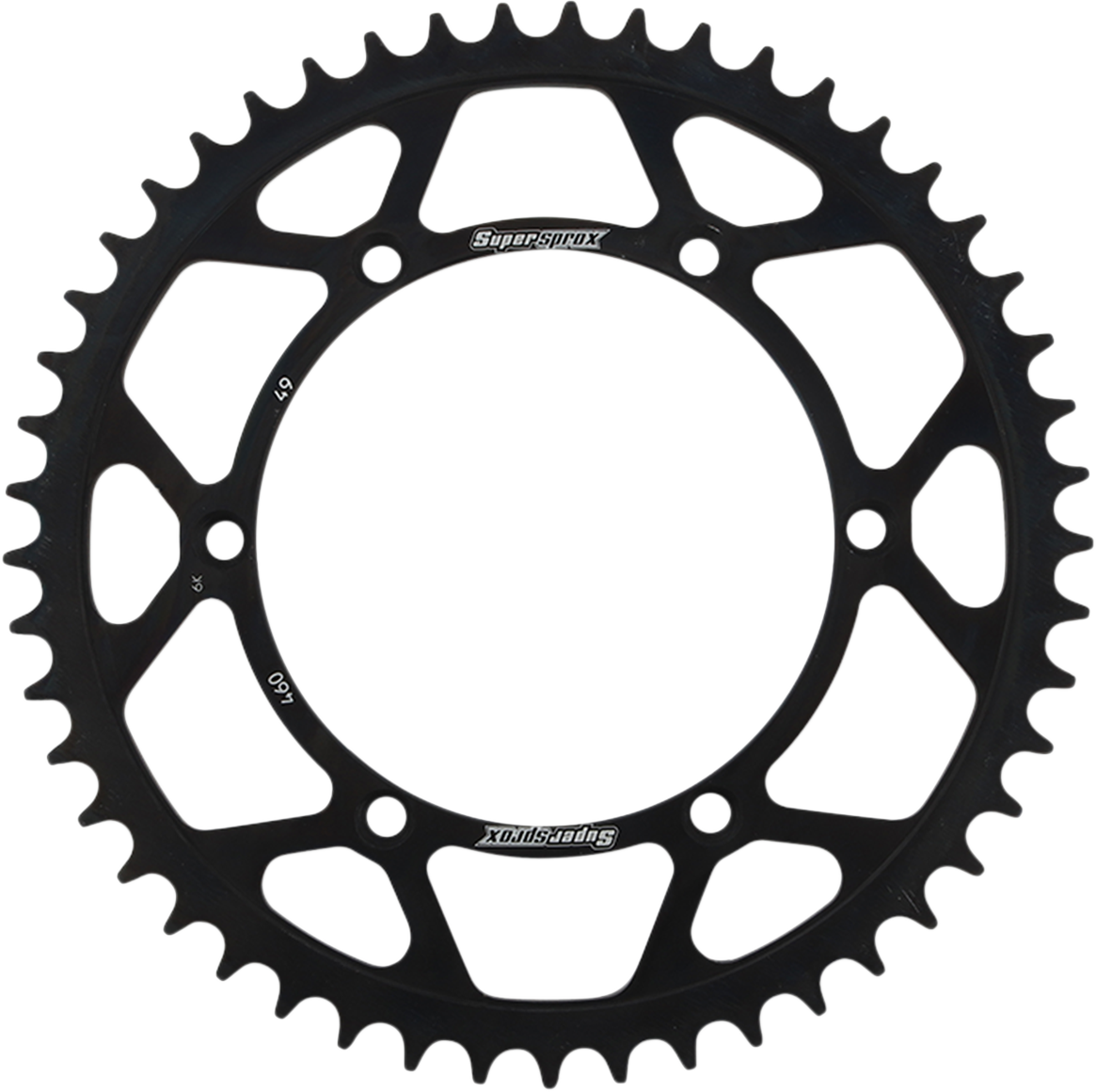 SUPERSPROX Steel Rear Sprocket - 49 Tooth RFE-460-49-BLK