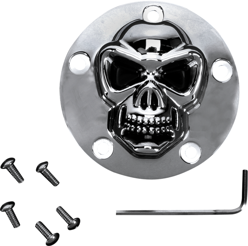 DRAG SPECIALTIES Skull Points Cover - Twin Cam 30-0181-BC-222