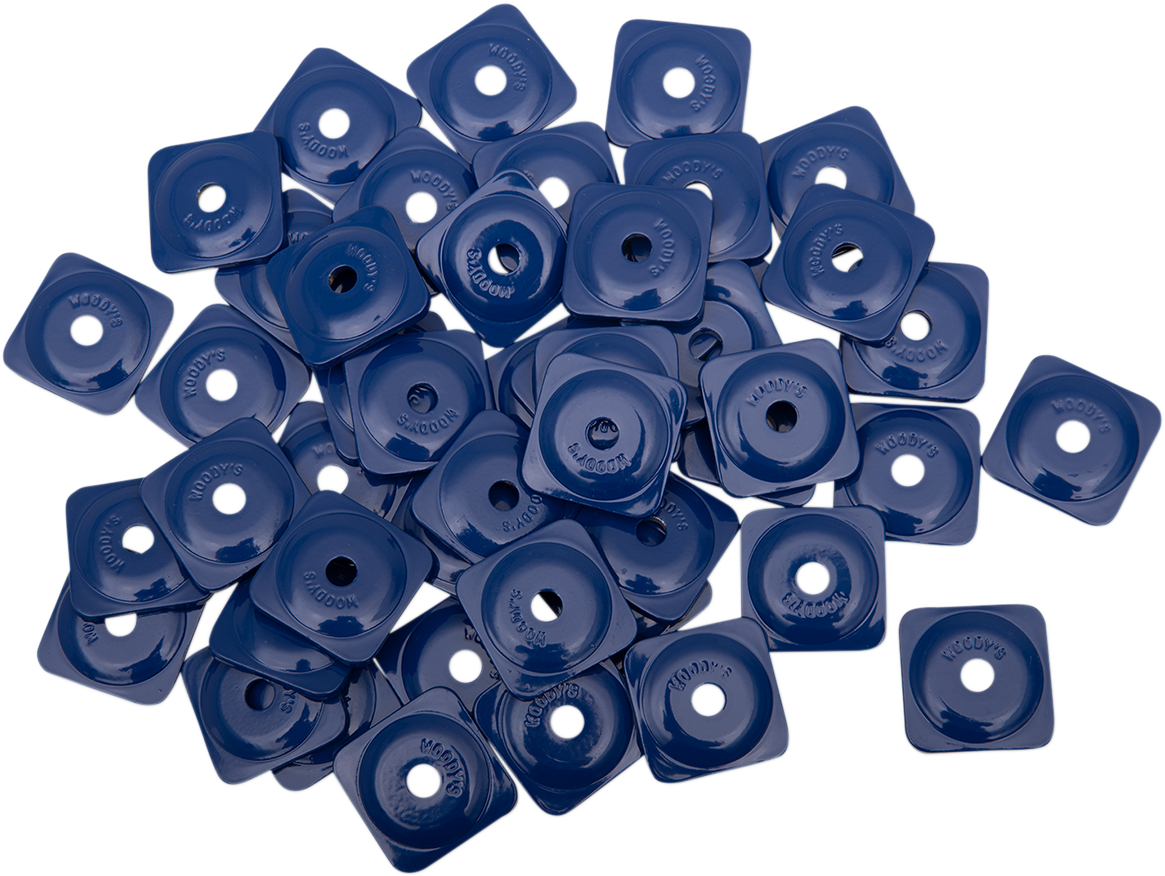 WOODY'S Support Plates - Blue - Square - 48 Pack ASG-3795-48