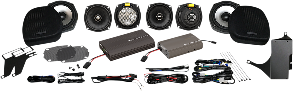 HOGTUNES Dual Amp/Speaker Kit - Ultra ULTRA 6 PACK-XL