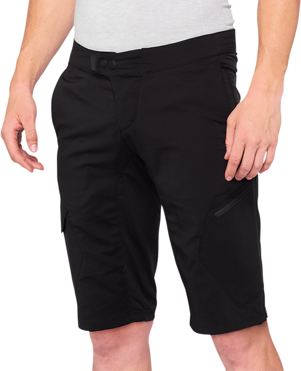 100% Ridecamp Shorts - Black - US 30 40029-00001