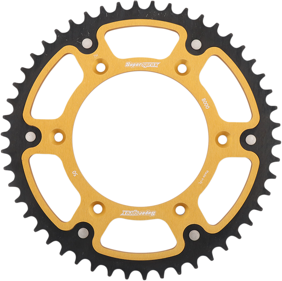 SUPERSPROX Stealth Rear Sprocket - 50 Tooth - Gold - Beta RST-8000-50-GLD