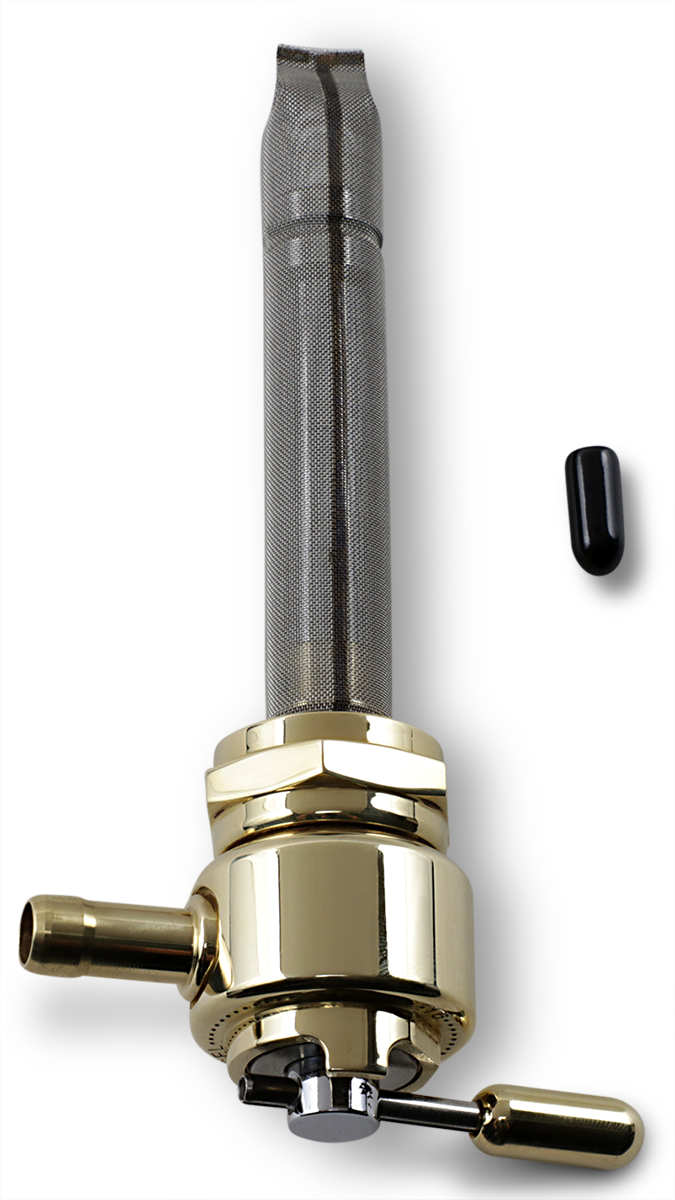 PINGEL Hex Round Fuel Valve - Brass - 22mm 6311-BR