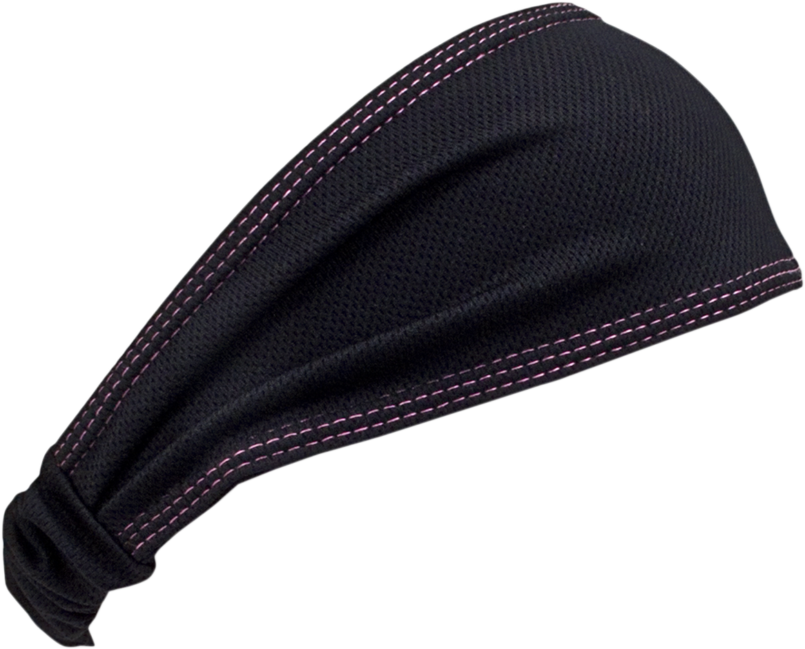 SCHAMPA & DIRT SKINS Mini Doo-Z Coolskin Headwrap - Black/Pink DZ015B-09