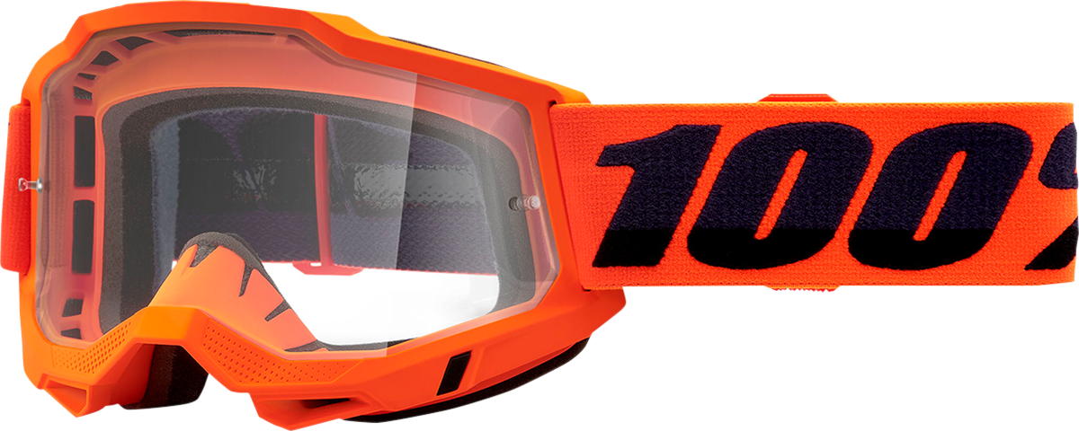 100% Accuri 2 OTG Schutzbrille - Neon Orange - Klar 50018-00004