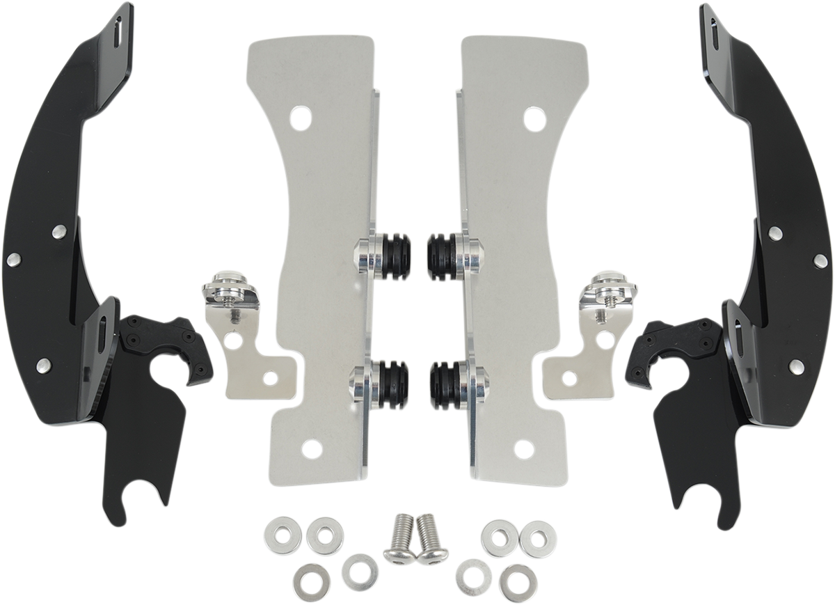 MEMPHIS SHADES Batwing Trigger Lock Mounting Kit - XV16/17 - Black MEM8998