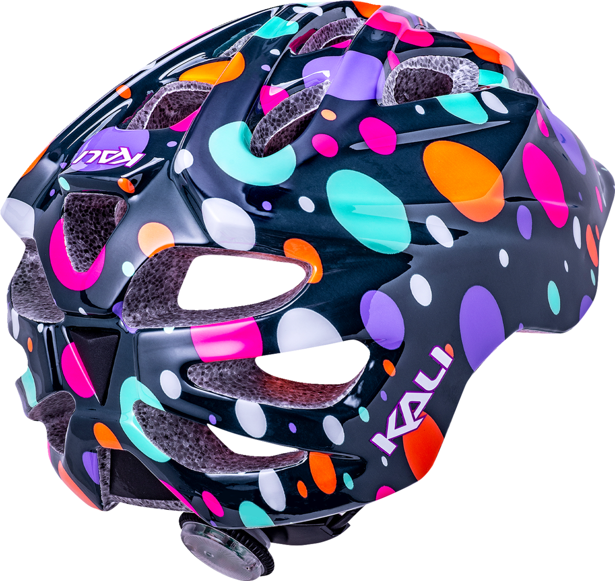 KALI Child Chakra Lighted Helmet - Confetti - Gloss Teal - Small 0221022135