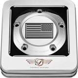 FIGURATI DESIGNS Timing Cover - 5 Hole - American - Contrast Cut - Stainless Steel FD26R-TC-5H-SS