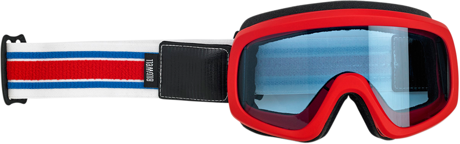BILTWELL Overland 2.0 Goggles - Racer - Red/White/Blue 2111-5605-007
