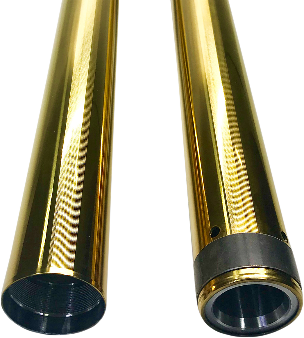 PRO-ONE PERF.MFG. Fork Tube - Gold - 49 mm - 25.50" Length 105120G