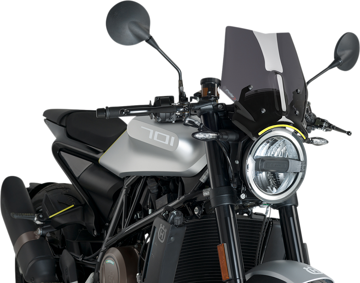 PUIG HI-TECH PARTS New Generation Windscreen - Dark Smoke - Husqvarna 9750F