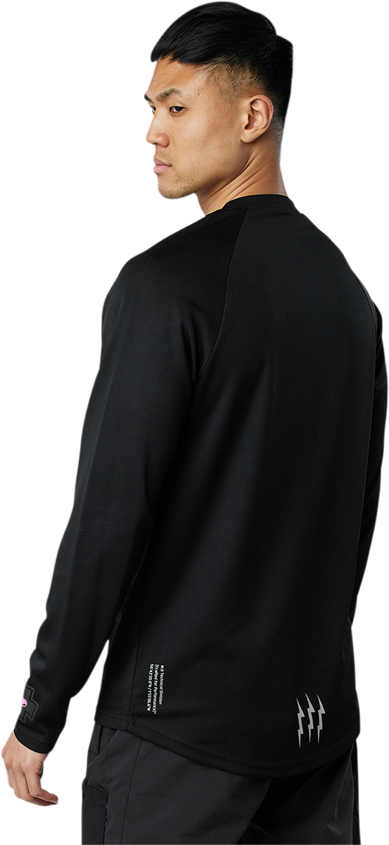 MUC-OFF USA Riders Langarmtrikot – Schwarz – XL 20368 