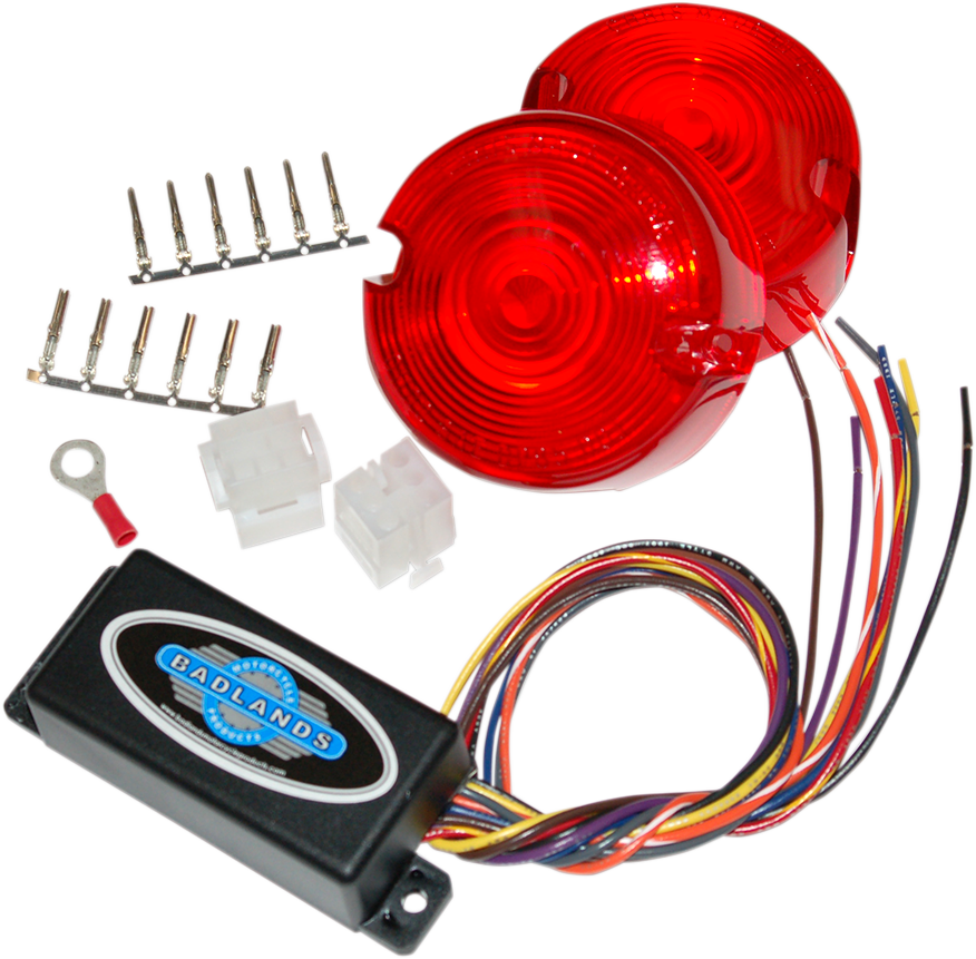 BADLANDS Plug-In Illuminator with Red Lenses - 6 Pin ILL-02-RL-B
