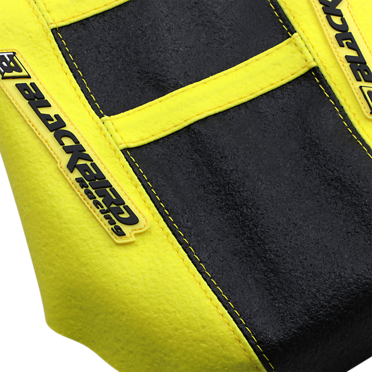 BLACKBIRD RACING Zebra Seat Cover - Gripper - Black/Yellow 1329ZUS