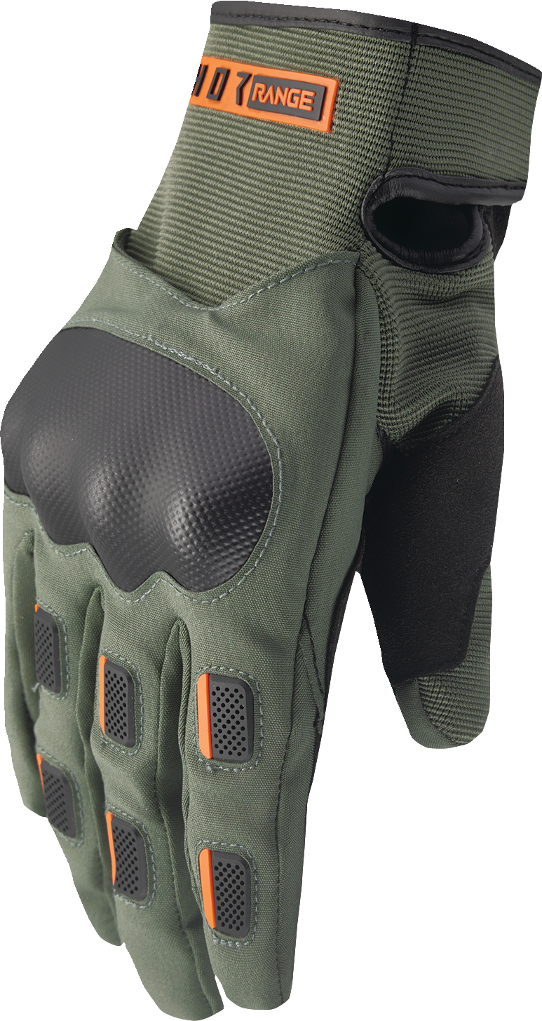 THOR Range Gloves - Army/Orange - Small 3330-7615