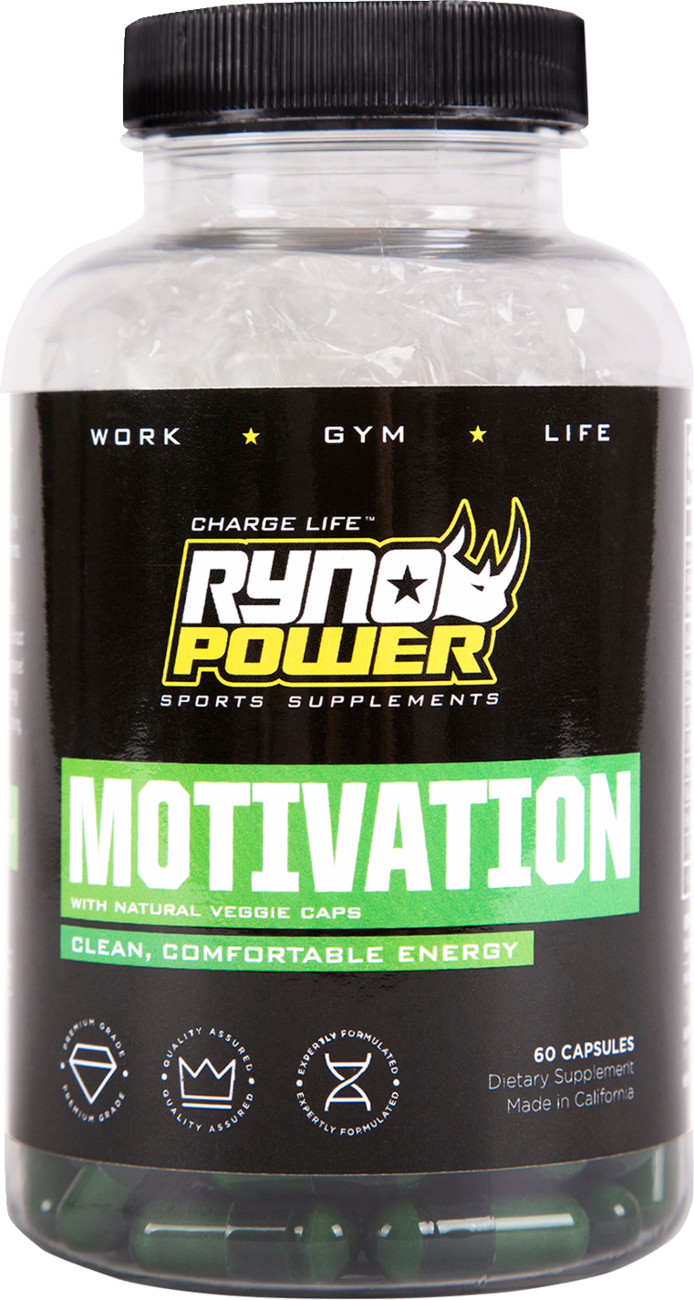 RYNO POWER Motivation Capsules - 60 ct. Bottle MOT882