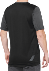 100% Ridecamp Jersey - Charcoal/Black - Large 40027-00007