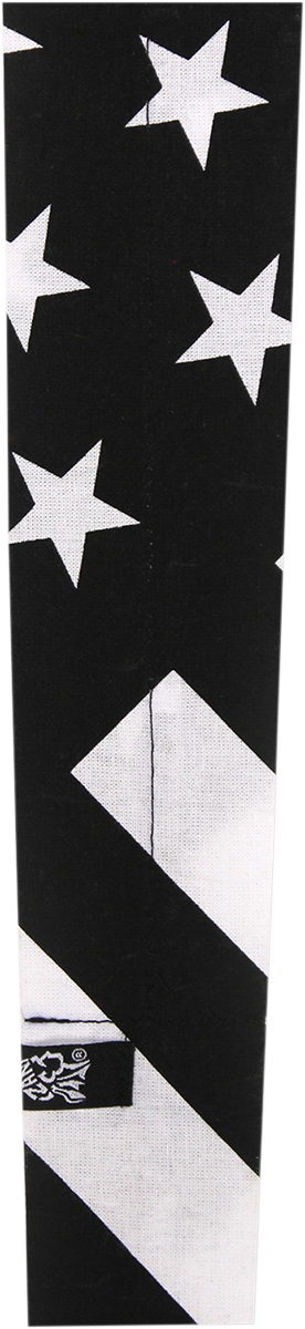 ZAN HEADGEAR Cooldanna - Black/White Flag DC219