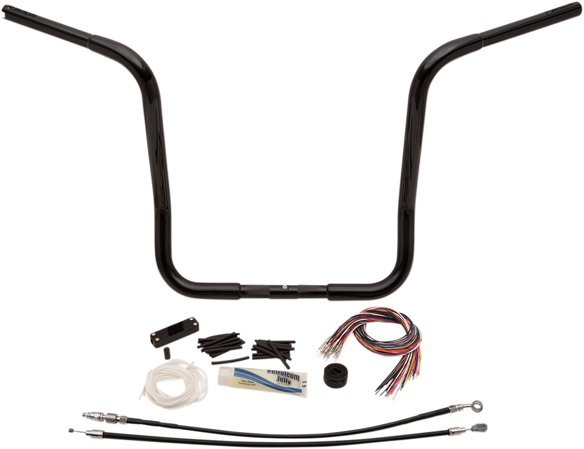 FAT BAGGERS INC. Handlebar Kit - Rounded Top - 16" - Black 909416-B