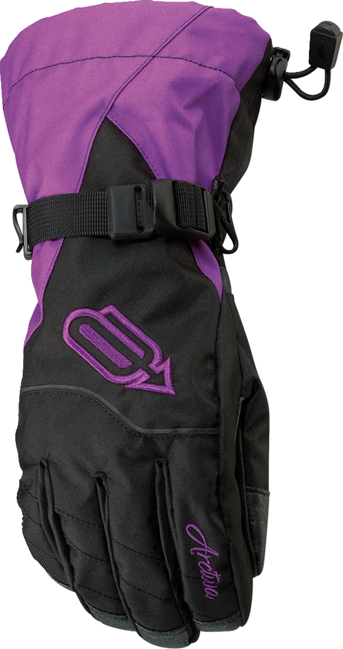 ARCTIVA Women's Pivot Gloves - Black/Purple - Large 3341-0437