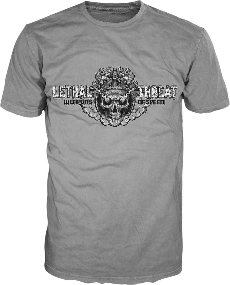 LETHAL THREAT Vintage Velocity Blow Your Mind T-Shirt - Gray - Large VV40170L