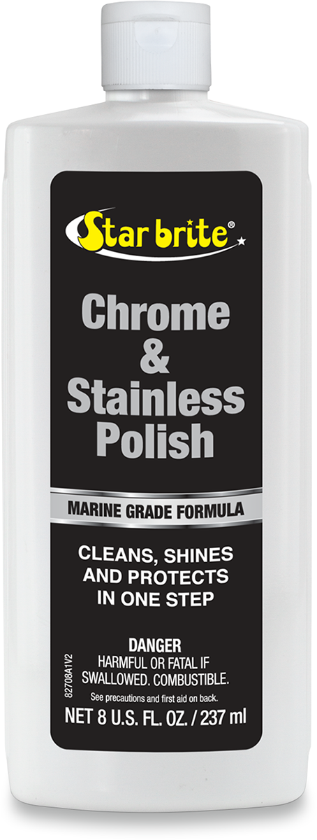 STAR BRITE Chrome and Stainless Steel Polish - 8 U.S. fl oz. 82708