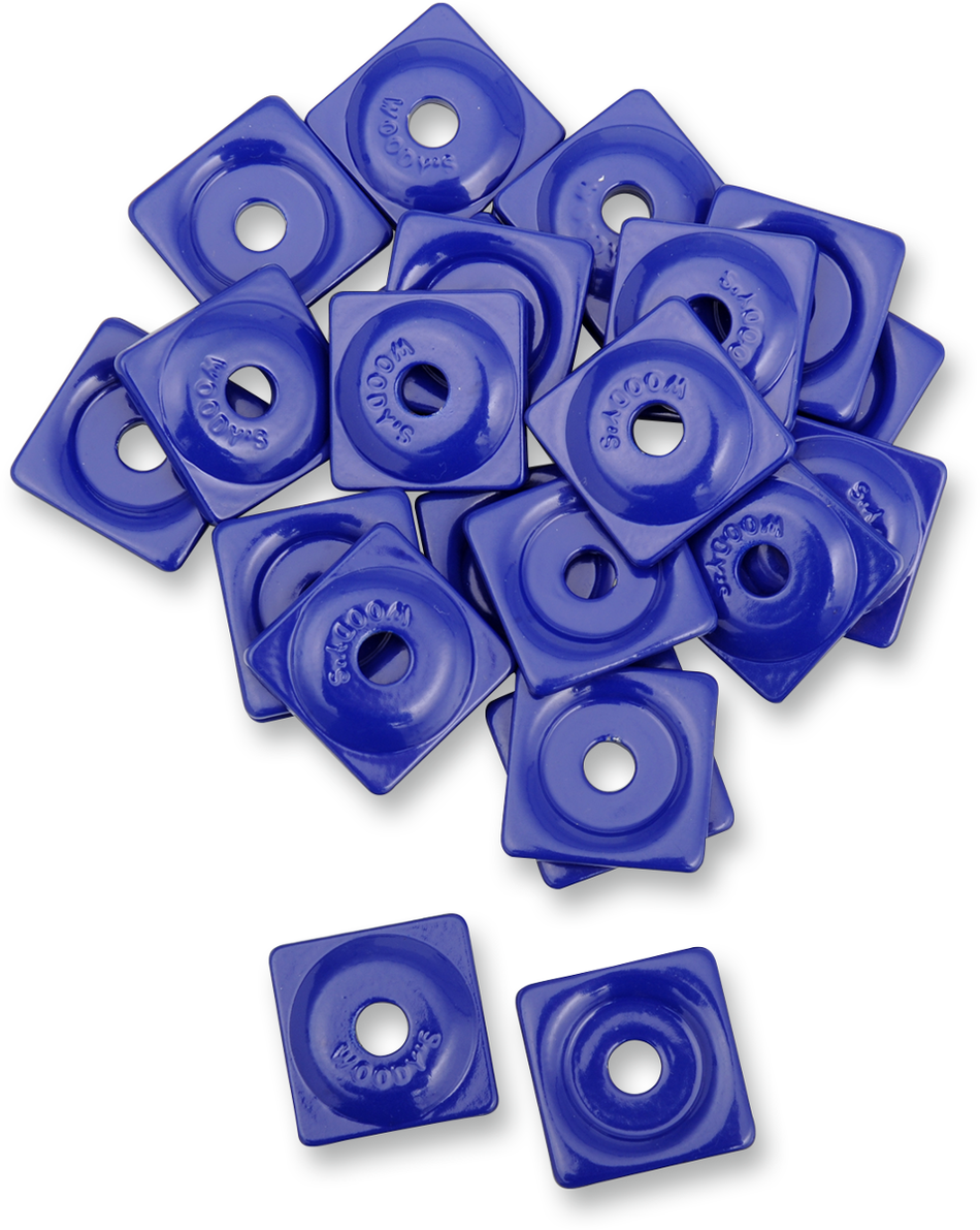 Placas de soporte WOODY'S - Azul - 5/16" - Paquete de 48 ASW2-3795-48 