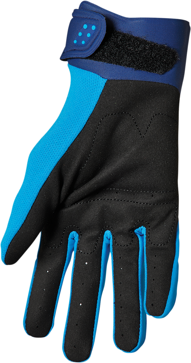 THOR Youth Spectrum Gloves - Blue/Navy - 2XS 3332-1602