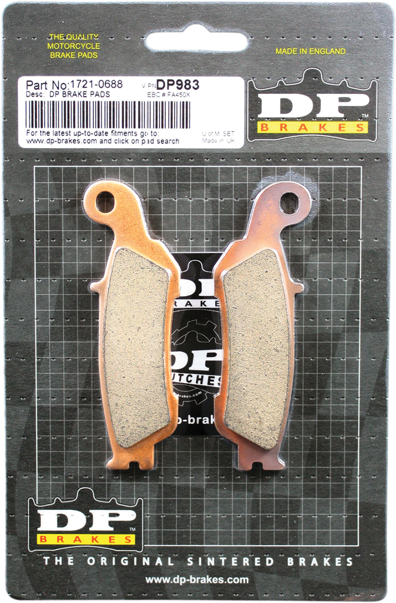 DP BRAKES Pastillas de freno estándar - Yamaha YZ DP983 