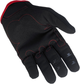 BILTWELL Motorradhandschuhe, Schwarz/Rot, Größe S, 1501-0108-002 