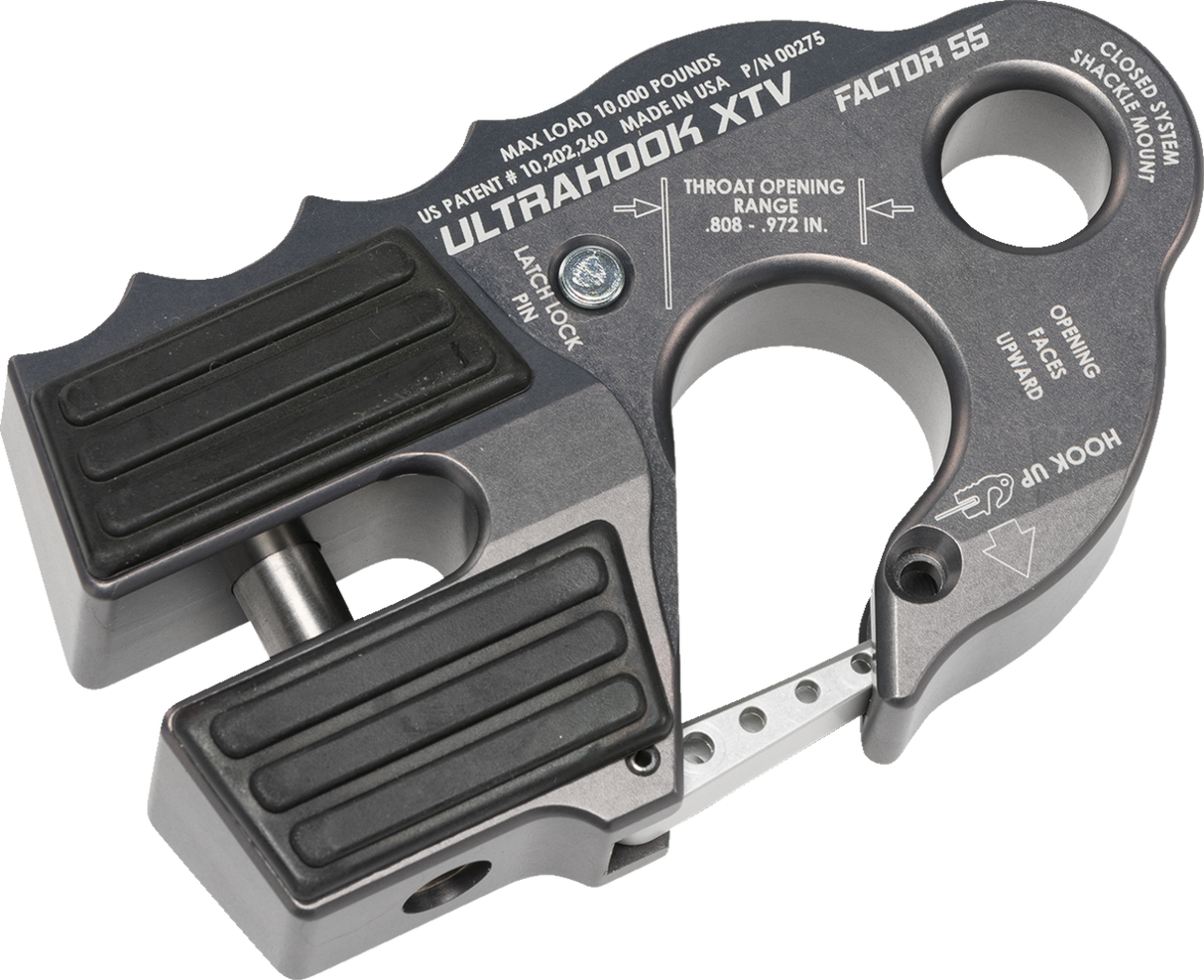 FACTOR 55 UltraHook XTV Winch Hook - Gray 00275-06