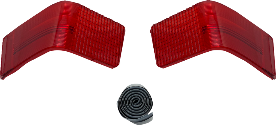 CUSTOM DYNAMICS Taillight Lens - Tour-Pak - Red CD-TP-LENS-R