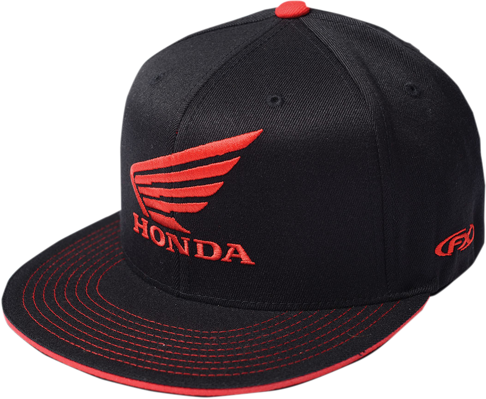 FACTORY EFFEX Honda Wing Flexfit® Hat - Black - Large/XL 17-88392