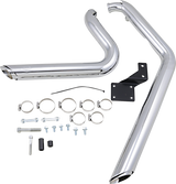 VANCE & HINES Shortshots Staggered Exhaust System - Chrome 17221